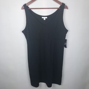 NY&CO New Little Black V-Neck Tank Dress L